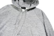 画像2: Used Raglan Sleeve Blank Sweat Hoodie Grey (2)