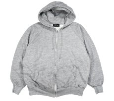 画像1: Used Raglan Sleeve Blank Sweat Hoodie Grey (1)