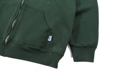 画像3: Used Discus Blank Zip Sweat Hoodie Green made in USA (3)