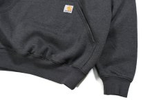 画像3: Used Carhartt Pullover Sweat Hoodie Charcoal (3)