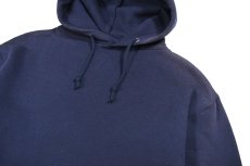 画像2: Used Super Weights by Russell Blank Sweat Hoodie Fade Navy made in USA (2)