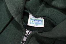 画像4: Used Discus Blank Zip Sweat Hoodie Green made in USA (4)