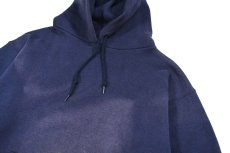 画像2: Used Pannill Blank Sweat Hoodie Fade Navy made in USA (2)