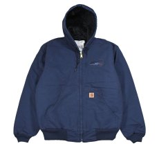 画像1: Used Carhartt Duck Active Jacket Navy (1)