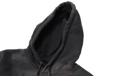 画像4: Used Carhartt Pullover Sweat Hoodie Fade Black "Sportline" (4)