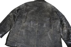 画像6: Used Gap Leather Jacket Black (6)