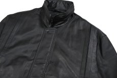 画像2: Deadstock St John's Bay Leather Jacket Black (2)