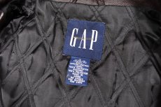 画像4: Used Gap Leather Jacket Brown (4)