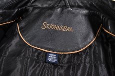 画像4: Used St John's Bay Leather Jacket Black (4)