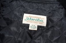 画像4: Deadstock St John's Bay Leather Jacket Black (4)