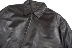 画像2: Used St John's Bay Leather Jacket Brown (2)