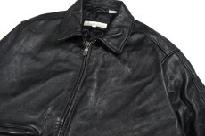 画像2: Used Perry Ellis Leather Jacket Black (2)