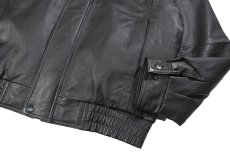 画像3: Deadstock St John's Bay Leather Jacket Black (3)