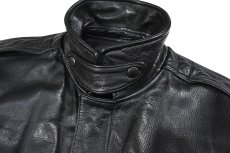 画像4: Used Avirex Type B-7 Leather Jacket Black (4)