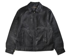 画像1: Used St John's Bay Leather Jacket Black (1)