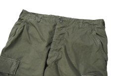 画像2: 60s Used Us Army Cotton Poplin Non Rip Jungle Fatigue Pants Olive (2)