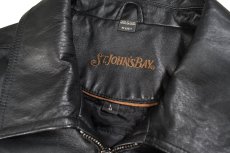 画像4: Used St John's Bay Leather Jacket Black (4)