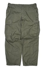 画像1: 60s Used Us Army Cotton Poplin Non Rip Jungle Fatigue Pants Olive (1)