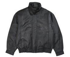 画像1: Deadstock St John's Bay Leather Jacket Black (1)