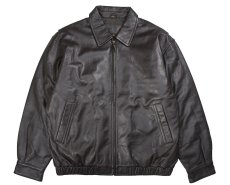 画像1: Used St John's Bay Leather Jacket Brown (1)