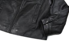 画像3: Used St John's Bay Leather Jacket Black (3)