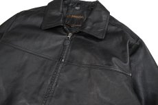 画像2: Used St John's Bay Leather Jacket Black (2)