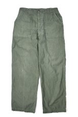 画像1: Used Us Army Cotton Sateen OG-107 Baker Pants  (1)