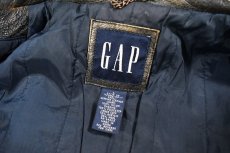 画像4: Used Gap Leather Jacket Black (4)