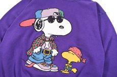 画像2: Used Print Sweat Shirt "Snoopy" made in USA (2)