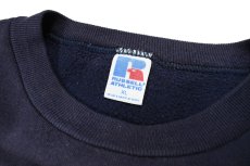 画像4: Used Russell Athletic Blank Sweat Shirt Fade Navy (4)