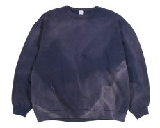 画像1: Used Russell Athletic Blank Sweat Shirt Fade Navy (1)