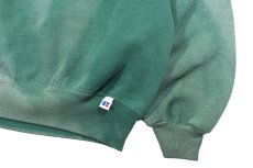 画像3: Used Russell Athletic Blank Sweat Shirt Fade Green made in USA (3)