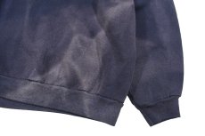 画像3: Used Russell Athletic Blank Sweat Shirt Fade Navy (3)