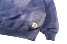 画像3: Used Carhartt Crew Neck Sweat Shirt Fade Navy (3)