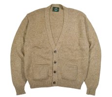 画像1: Used Jantzen Acryl Knit Cardigan Beige made in USA (1)