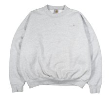 画像1: Used Carhartt Crew Neck Sweat Shirt Ash (1)