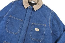 画像2: Deadstock Dickies Denim Chore Coat (2)