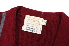 画像4: Used Brent Acryl Knit Cardigan Burgundy (4)