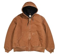 画像1: Used Carhartt Duck Active Jacket Brown (1)