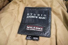 画像4: Used Andrew Marc Wilsons Leather Leather Coat Black (4)