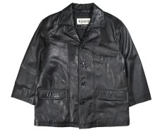 画像1: Used M.Julian Wilsons Leather Leather Coat Black (1)