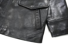 画像3: Used Andrew Marc Wilsons Leather Leather Coat Black (3)