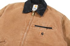 画像2: Used Carhartt Detroit Jacket Brown (2)