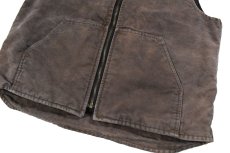 画像3: Used Carhartt Duck Vest Dark Brown (3)