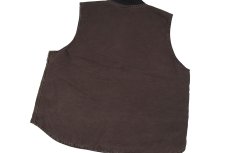 画像6: Used Carhartt Duck Vest Dark Brown (6)