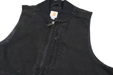 画像2: Used Carhartt Duck Vest Black (2)