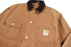 画像2: 70s Used Carhartt Michigan Chore Coat Brown (2)