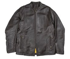 画像1: 70~80s Used Bates Single Riders Jacket Brown (1)