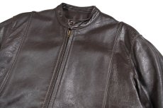 画像2: 70~80s Used Bates Single Riders Jacket Brown (2)