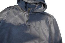 画像2: Used Carhartt Quarter Zip Sweat Hoodie Fade Navy (2)